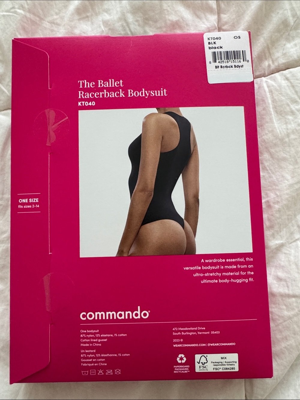 Commando Ballet Racerback Bodysuit - NWT - Picture 9 of 9